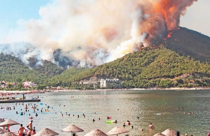 Yangının en büyük hasarı turizmde