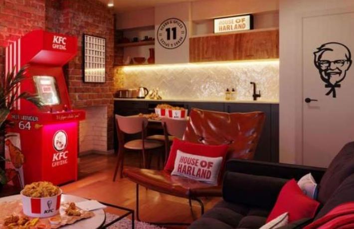 KFC, otel açıyor: Tavuk için butona basınız