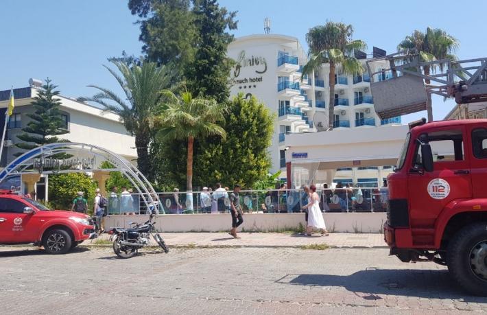 Alanya'da 4 yıldızlı otelde yangın