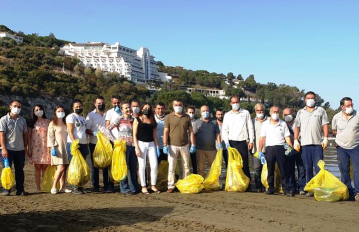 Labranda Ephesus Princess çalışanları kilolarca çöp topladı