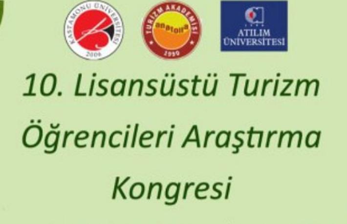 Lisansüstü Turizm Öğrencileri Araştırma Kongresi 10'uncu kez düzenlenecek