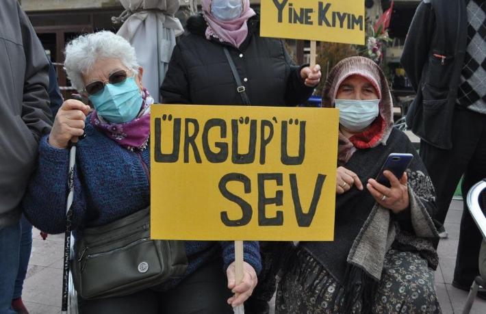 Ürgüp Belediyesi'nin iş hanı inşaatına tepki... Tarihi mağaralar yok oldu