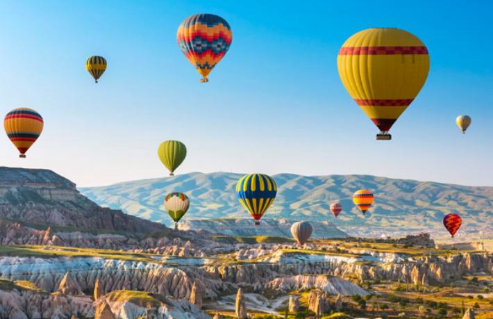 2021'de Kapadokya'yı 389 bin turist balonla gezdi