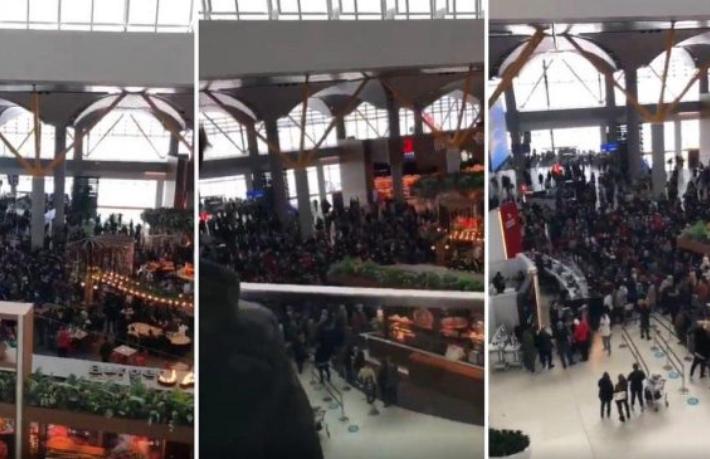 İstanbul Havalimanı'nda turistler isyan etti... We need hotel