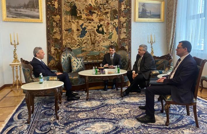 Bağlıkaya Rus ve Ukrayna büyükelçileriyle görüştü