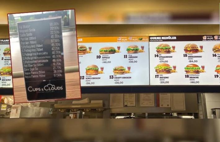 156 Lira'ya tavuk burger mi olur? Havalimanındaki fiyatlar yabancı turistleri bile isyan ettirdi