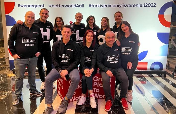 Hilton Türkiye 2022 yılının en iyi işvereni seçildi