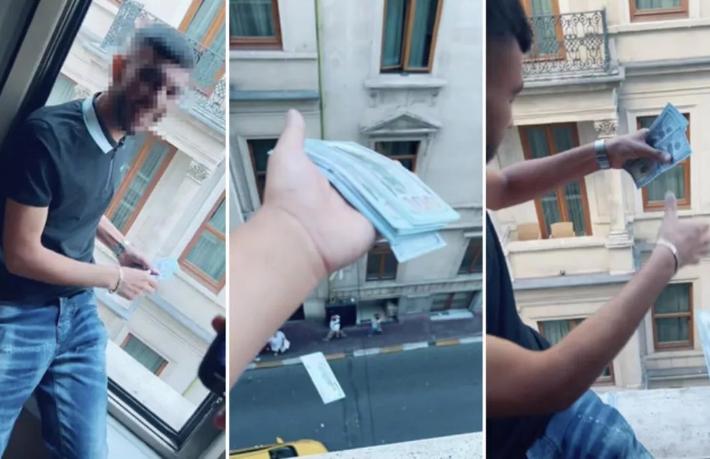 Otel penceresinden Dolar atan turist yakalandı