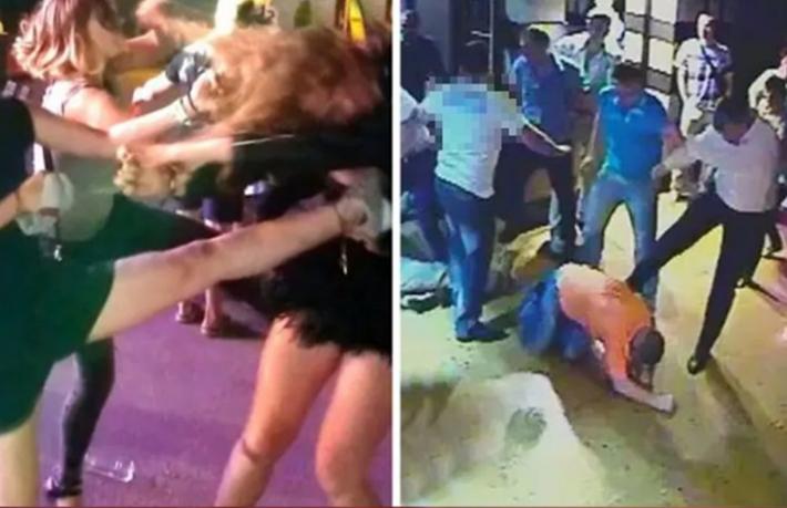 Antalya'da Polonyalı ve Rus Turistlerin 'Ukrayna' kavgası