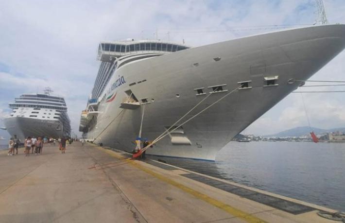 Bodrum'a iki Kruvaziyerle 2 Bin 217 turist geldi