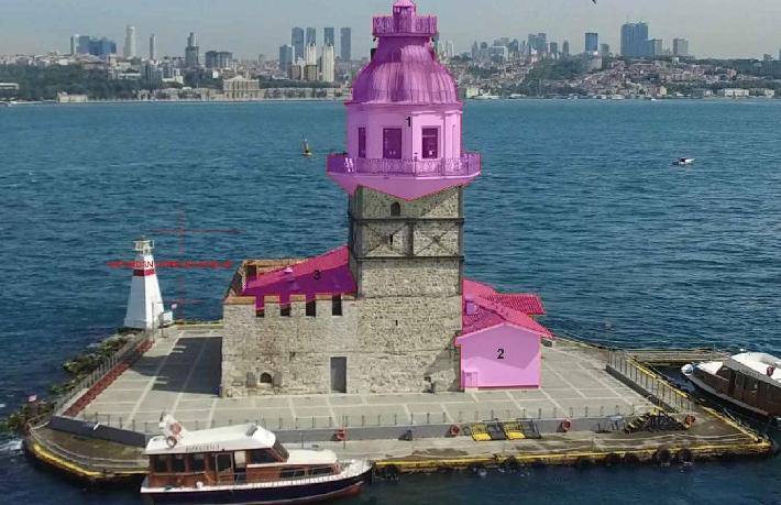 Açıklamalar endişeleri gidermedi... Kız Kulesi'nin perdelerini derhal kaldırın çağrısı