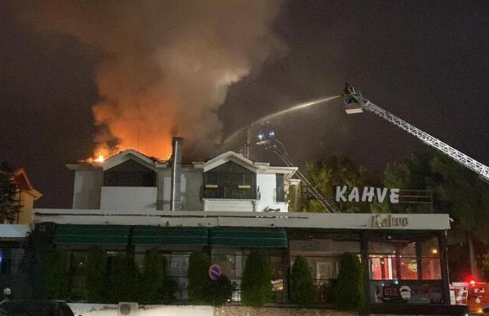 Samsun'da otel yangını