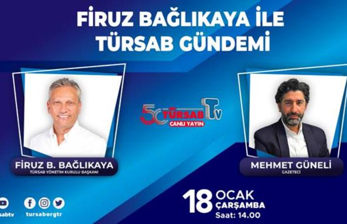 Firuz Bağlıkaya canlı yayında turizm gündemini değerlendirecek