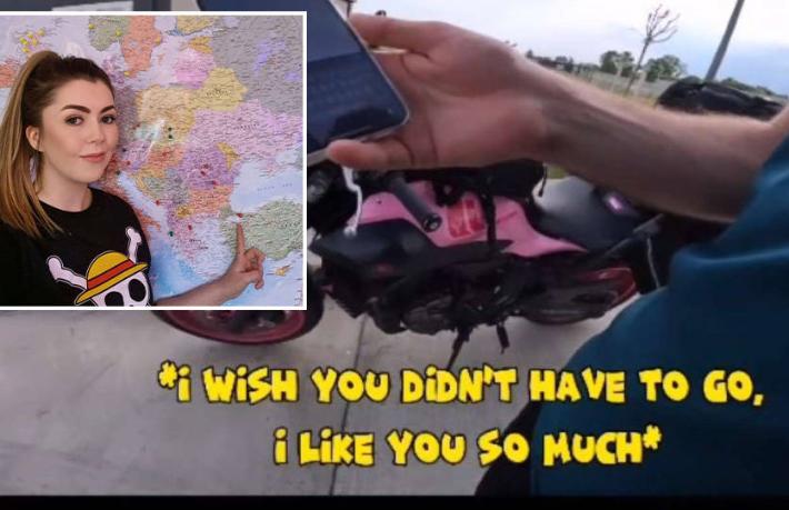 Motosikletli kadın turisti taciz eden gümrük memuruna soruşturma