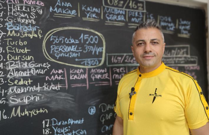 Otelimizde 330 bin yumurta, 55 ton domates ve 140 ton karpuz tüketiliyor