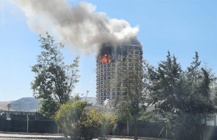 Gaziantep eski Dedeman Otel’de yangın!