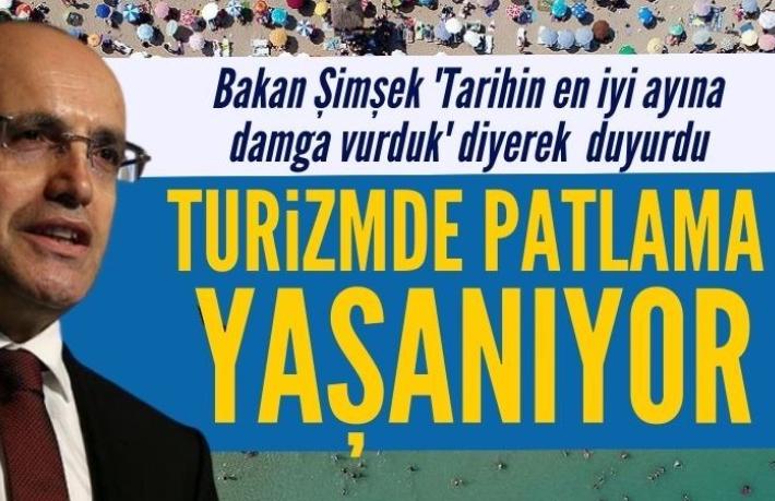 Bakan Şimşek: Turizmde patlama yaşanıyor