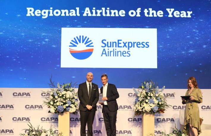 SunExpress’e ‘Yılın Bölgesel Hava Yolu’ ödülü