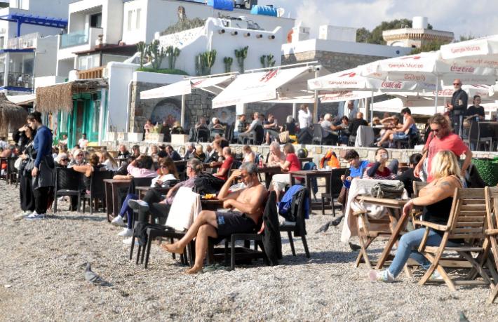 Bodrum'a yılbaşı akını... Oturacak yer kalmadı