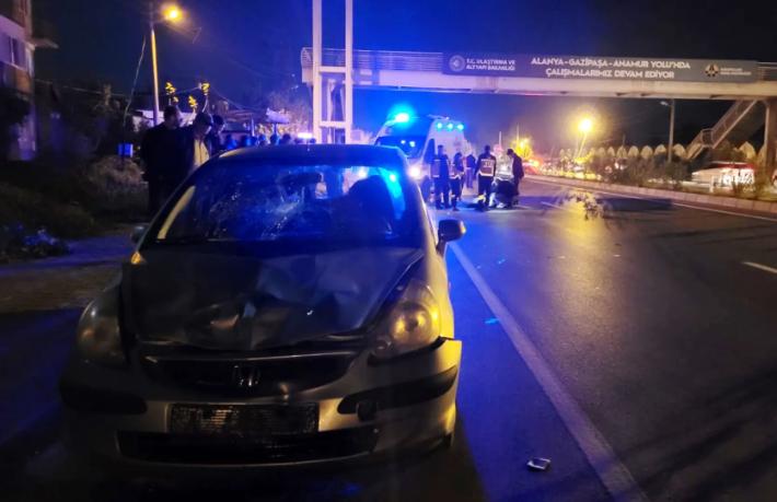 Alanya'da trafik kazası... 1 turist hayatını kaybetti