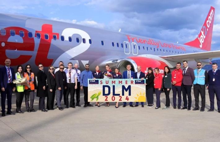 Dalaman Havalimanı'na sezonun ilk turist kafilesi geldi