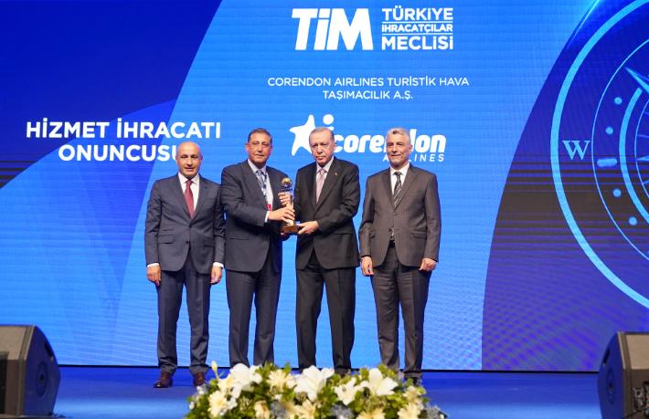 Corendon Airlines, ihracat şampiyonları arasına adını tekrar yazdırdı