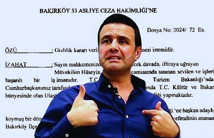 Önemli adamım diyerek gizlilik kararı istedi