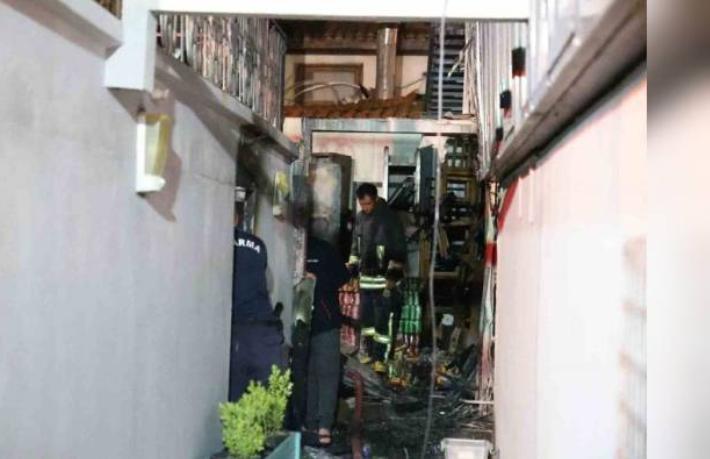 Muğla'da otel restoranında yangın