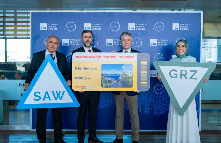 Pegasus'un Graz-İstanbul uçuşları start aldı