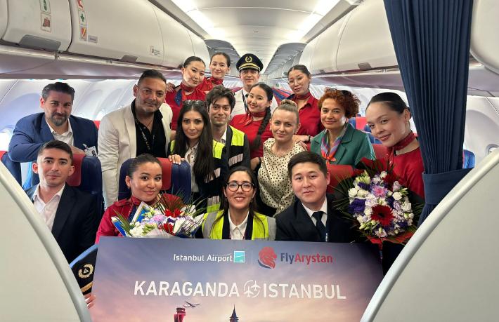 FlyArystan, ilk Karaganda–İstanbul uçuşunu gerçekleştirildi