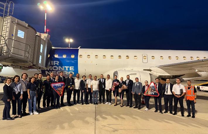 PCSTUR, Çukurova’dan Podgorica'ya charter uçuşlara başladı