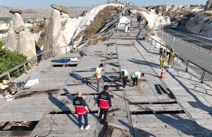 Kapadokya’da ‘Üç Güzeller Yürüyüş Yolu’ yenileniyor