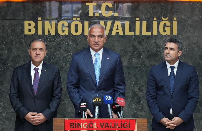 Bakan Ersoy: Bingöl turizmine hizmet yolunda kaybedecek bir dakikamız bile yok