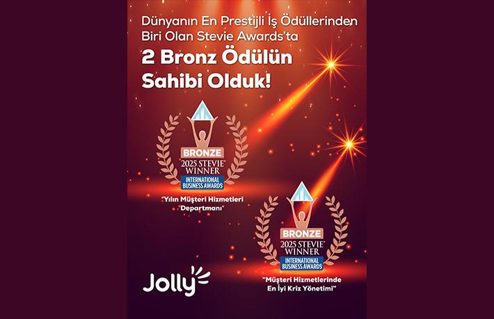 Jolly'den uluslararası arenada büyük başarı... İki Stevie ödülü birden kazandı