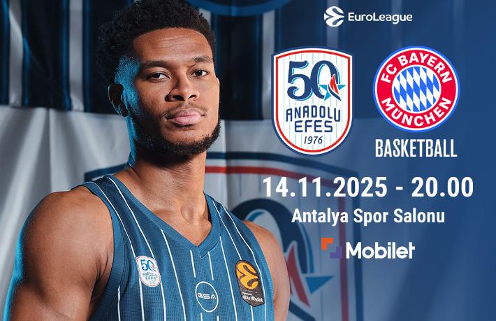 Corendon, Anadolu Efes–FC Bayern Munich EuroLeague karşılaşmasına Antalya’da ev sahipliği yapıyor