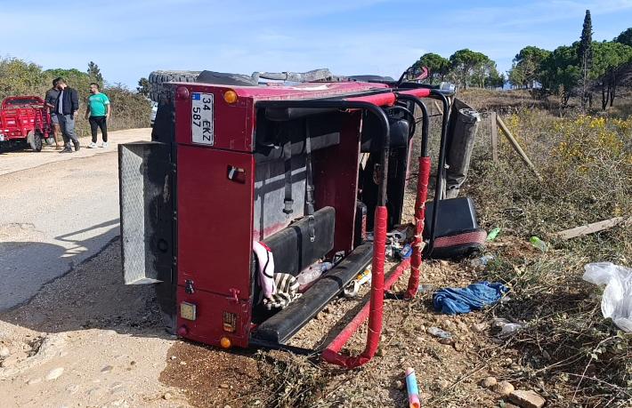Antalya’da safari aracı kazası... 9 turist yaralandı