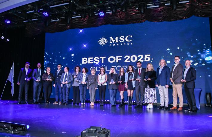 MSC Cruises Türkiye, 2025’in En Başarılı Acentelerini ödüllendirdi