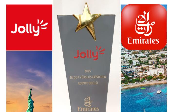 Emirates’ten Jolly’e ‘En Çok Yükseliş Gösteren Acente’ ödülü