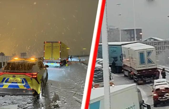 Hollanda’da kış alarmı: Uçuşlar iptal, trenler durdu