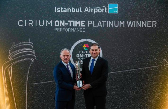 İGA İstanbul Havalimanı’na, Cirium’dan “Platin Ödül”