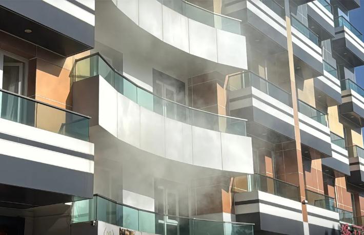 Karabük'te otel yangını...9 kişi tahliye edildi
