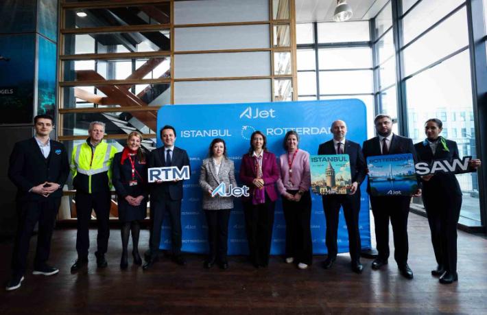 AJet’in İstanbul–Rotterdam seferleri başladı