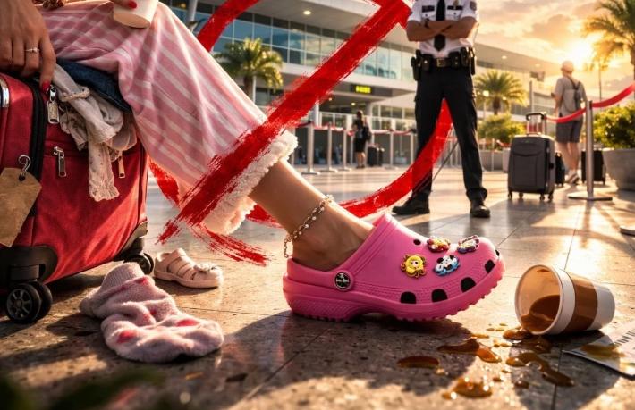 Havalimanında yeni dönem başlıyor... Pijama ve Crocs yasaklandı