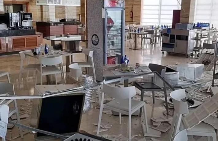 Paskalya kutlaması kanlı bitti... Otelde tavan çöktü