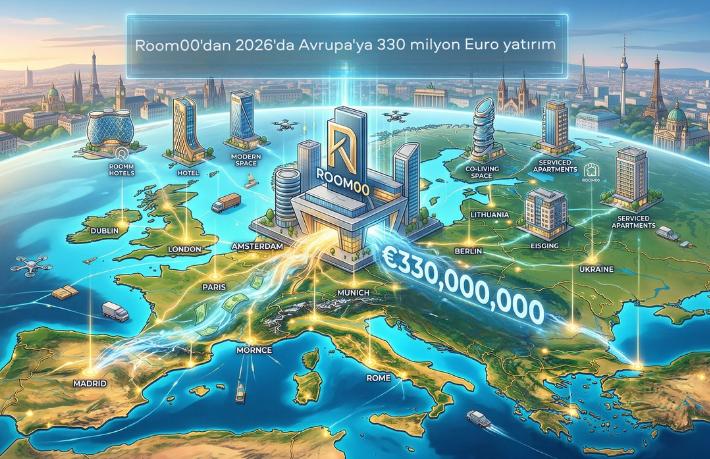 Room00, Avrupa’da 330 Milyon Euro yatırım yapacak
