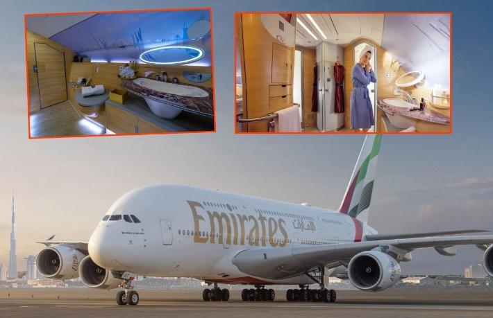 Emirates'ten dünyanın ilk özel banyolu uçağı