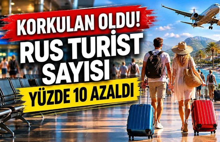 Rus turist sayısı yüzde 10 azaldı