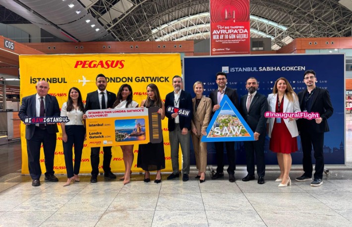 Pegasus'un Londra Gatwick Havalimanı direkt seferleri başladı