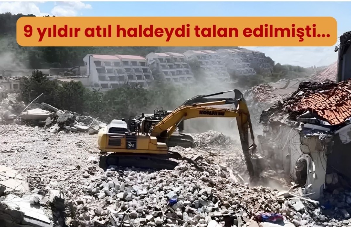 İstanbul Riva'daki 5 yıldızlı 186 odalı dev otel yıkılıyor