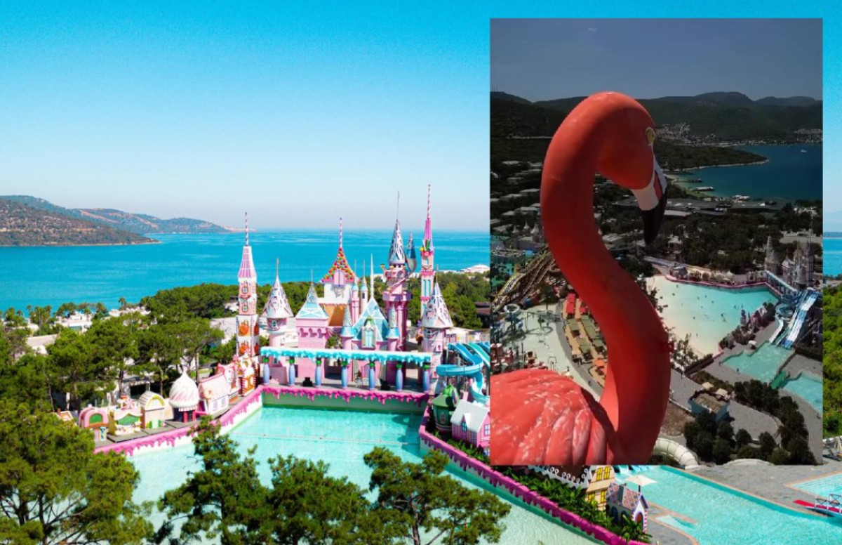 Vogue Otel’in dev flamingosu Bodrum’u karıştırdı